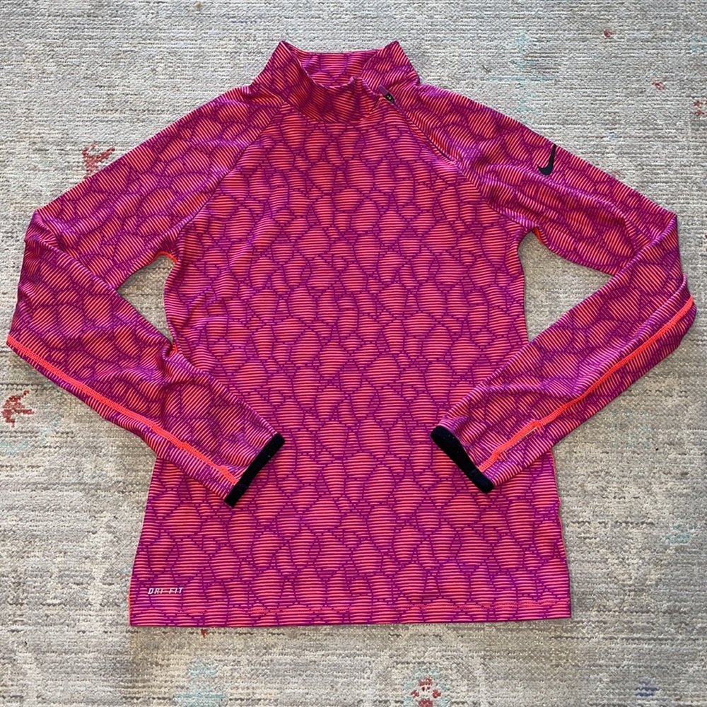 Nike pro girls 678673 hyperwarm flash mock neck